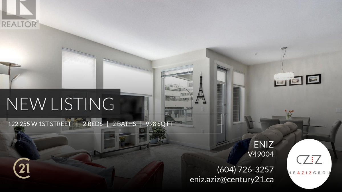 TheAzizGroup's tweet photo. 📍 New Listing 📍 Take a look at this fantastic new property that just hit the market located at 122 255 W 1st Street in North Vancouver. Reach out here or at (604) 726-3257 for more information https://t.co/1NXpPTlVsO https://t.co/e31OzNYX4t