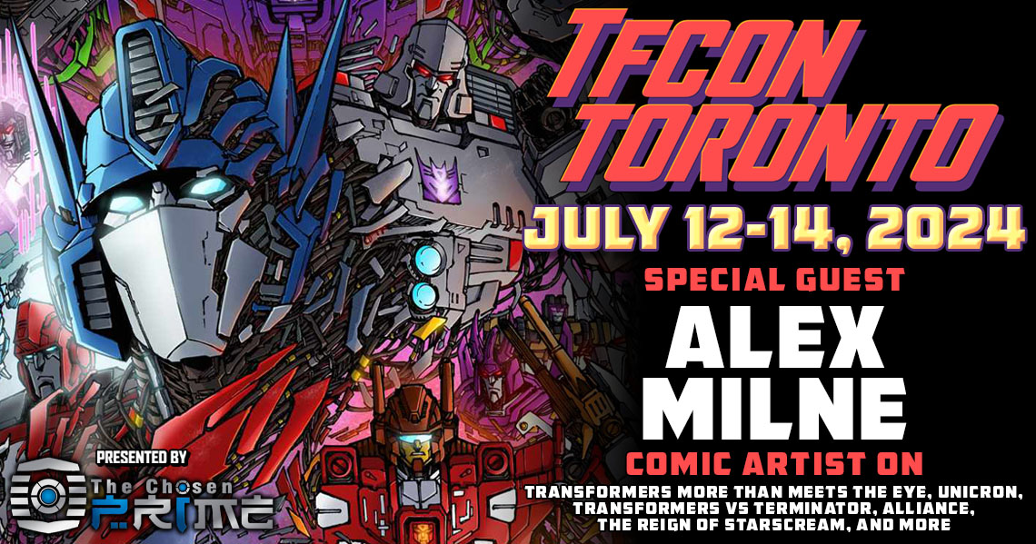 tfconofficial's tweet photo. 🇨🇦#TFcon is very happy to welcome #AlexMilne the primary artist on IDW’s #MorethanMeetstheEye #comicbook, Transformers vs #ROM, the #Unicron mini-series as well as the #TransformersvsTerminator series as a guest at #TFconToronto 2024.
🎟Tickets on sale at https://t.co/eTlYFPFwJo https://t.co/aEKyHBEvxv