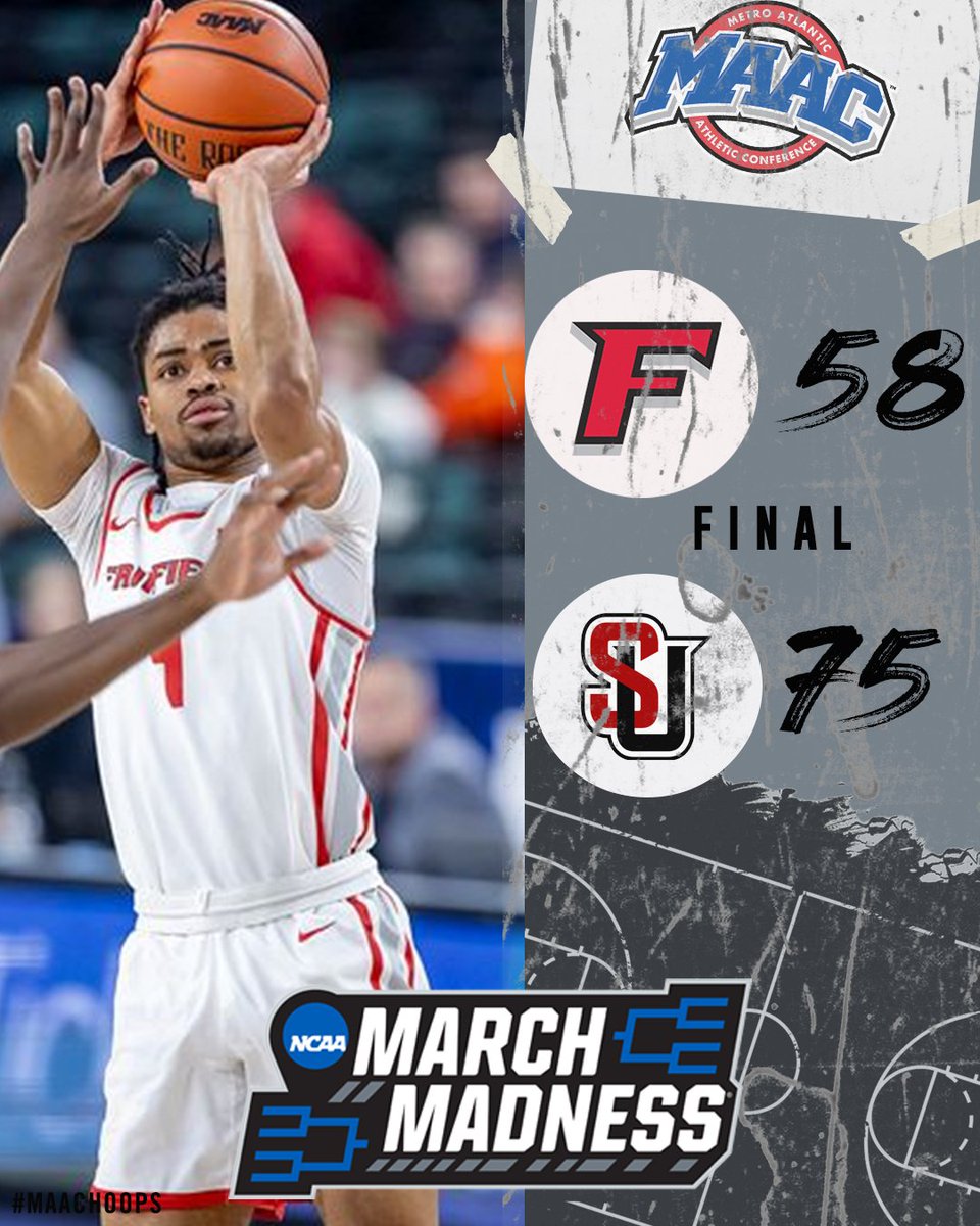 Final. What a season for @FairfieldMBB 👏 @MAACHoops