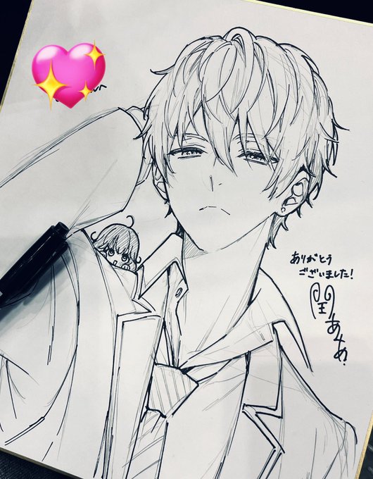 某イベントに参加した時の色紙なんですが、昴をリクエストしてくださって超久々に描かせていただきました。ありがとうございました👐 