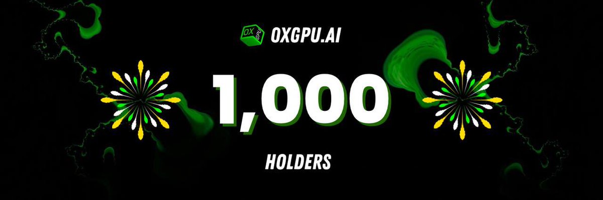 zeroxgpu's tweet image. Big cheers to the #0xG Gang for hitting a fantastic milestone - 1000 holders! 🎉 

Your support fuels our journey forward. Together, we’re unstoppable! A heartfelt thanks to #0xG Gang for your trust and support 🫡