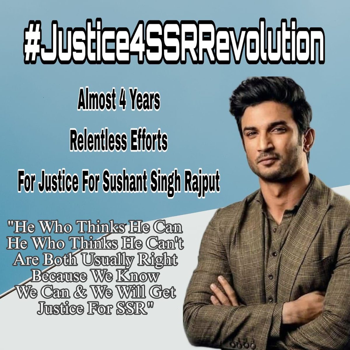 Keep the flame alive! Let's persist in our quest for justice for Sushant Singh Rajput with positivity. Let's maintain faith and urge agencies to reveal the truth. #JusticeForSSRRevolution