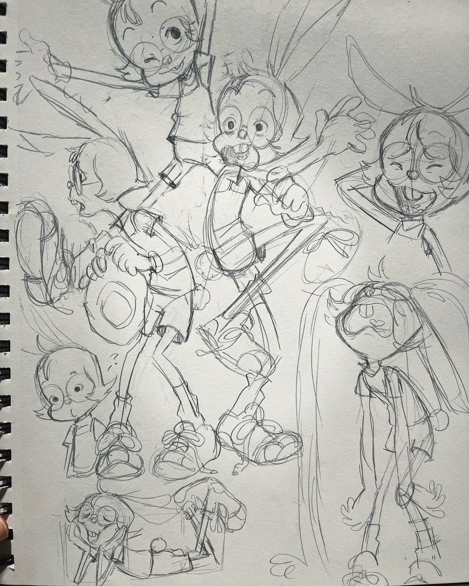 AzumiManou's tweet photo. Some quick rabbit kid sketches I did after work #animation https://t.co/Caaif9lfFt