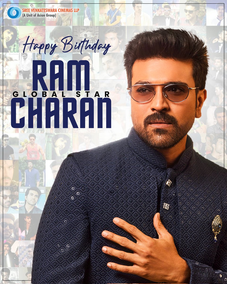 Here's wishing the Global Star @AlwaysRamCharan Garu A Very Happy Birthday! #HappyBirthdayRamCharan #HBDRamCharan