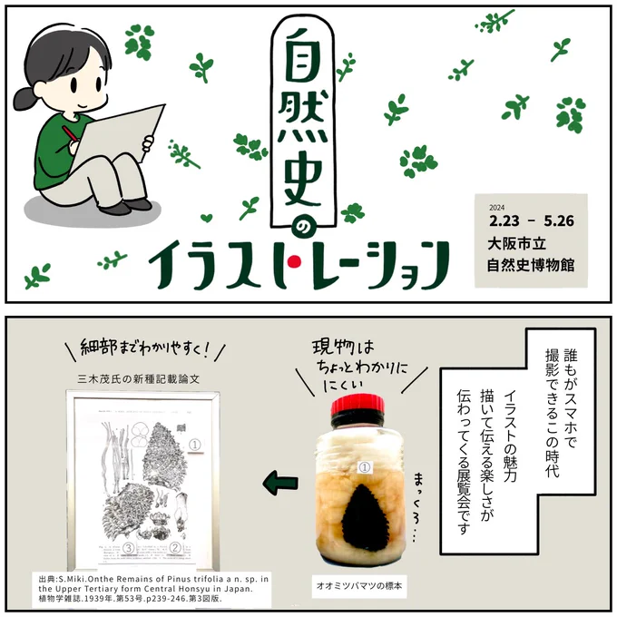 展覧会レポ漫画

「自然史のイラストレーション〜描いて伝える・描いて楽しむ〜」
大阪市立自然史博物館(長居)

⚠️2024.5.26まで

私の大好きな博物館です。ミュージアムショップも品揃えが楽しいのでおすすめ! 