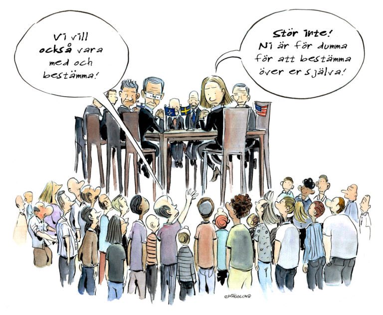 Serietecknaren @HagglundCartoon säger det med en bild 💯 ✍️🔥

Den 14 April hålls en tvärpolitisk manifestation för fred och frihet i Stockholm med många kunskapsrika talare - läs mer och anmäl dig på fredsalliansen.se!🙏🏻🕊️🇸🇪

#NejTillDCA #NejTillNATO #Folkomröstning