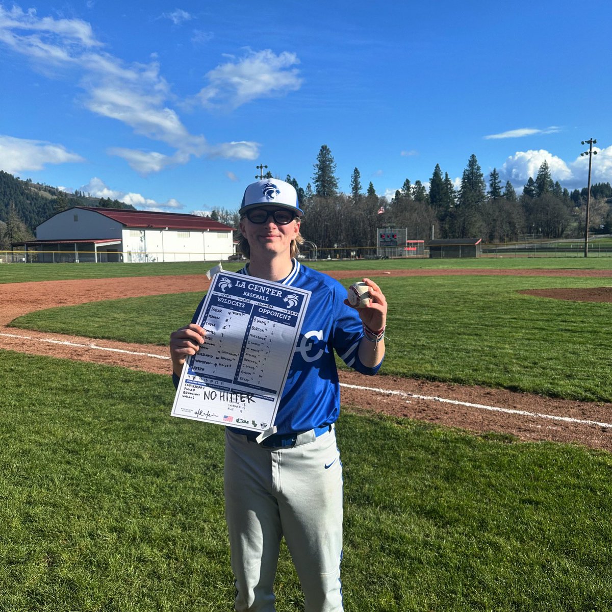 La Center Baseball (@lcwildcatbsb) on Twitter photo 🚨No Hitter🚨
Junior RHP <a href="/asephjaustin/">Austin Aseph</a> tosses a No-No against the Columbia Bruins today to open up TriCo league play.
Final line: 7 IP, 11 K, 2 BB, 0 H, 0 R 🚨No Hitter🚨
Junior RHP <a href="/asephjaustin/">Austin Aseph</a> tosses a No-No against the Columbia Bruins today to open up TriCo league play.
Final line: 7 IP, 11 K, 2 BB, 0 H, 0 R