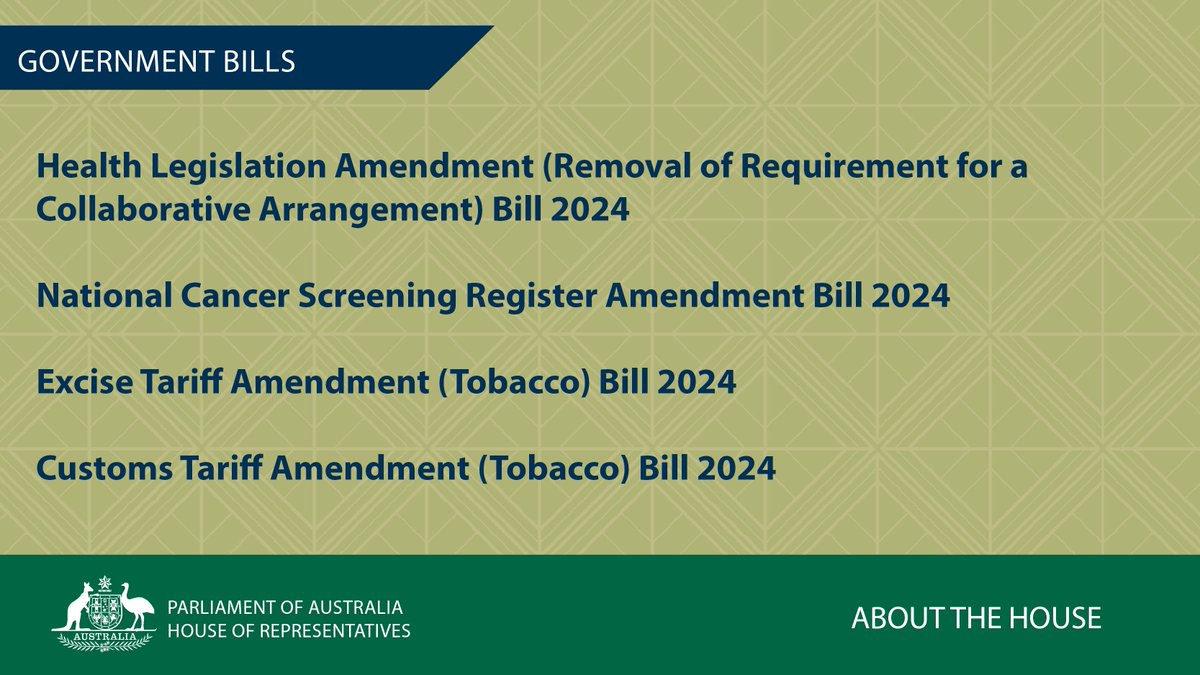 🚨*Bills Alert*🚨 The House has passed the following bills. The bills will now be transmitted to the Senate. ℹ️ To find out more, visit: aph.gov.au/bills.