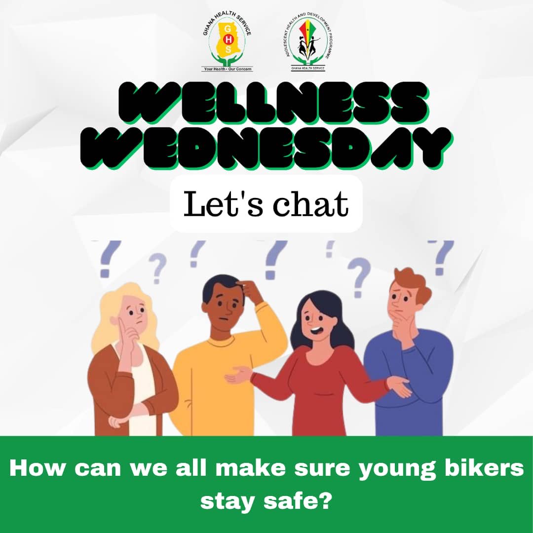 adhdghana's tweet photo. Hello folks, it's #WellnessWednesday How can we collectively ensure the safety of young bikers?
Share your tips and insights! #YouMustKnow #AdolescentHealth https://t.co/iyyWsKM1Ym