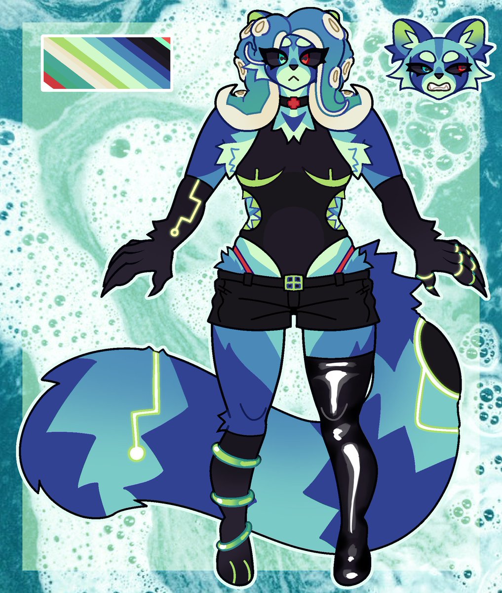 exacerbatty's tweet image. 1⃣0⃣ d0llar custom for @/tide on toyhouse

#cleancore #octoling #sanitizedoctoling