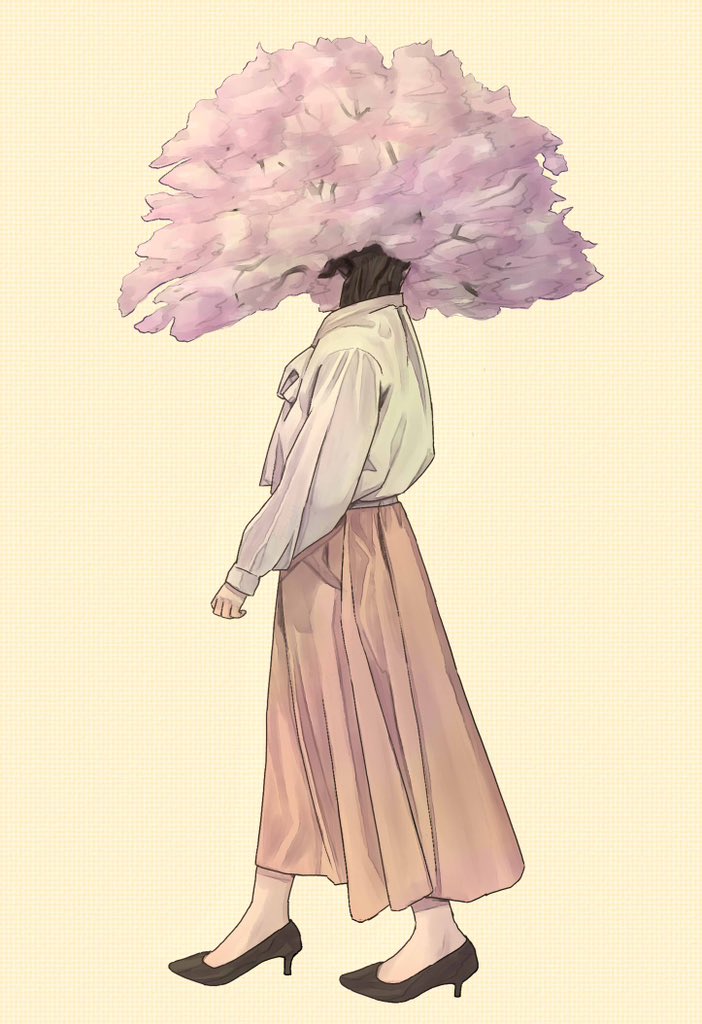 「今日3/27は #さくらの日 なので、桜の異形頭さん載っけます#異形頭 #obj」|鉄塊@DF 5/20.21 A-20のイラスト