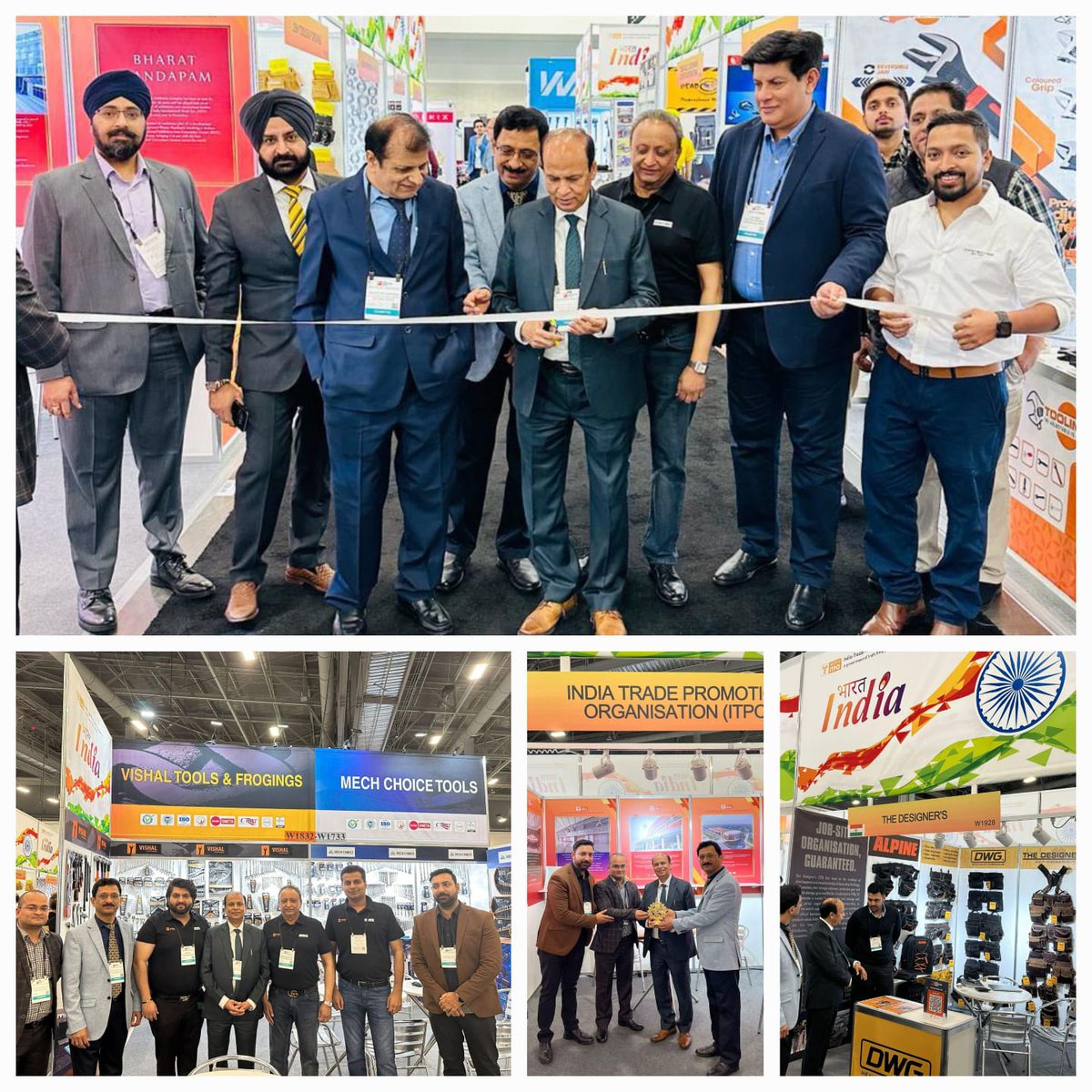 Deputy Consul General Mr. Rakesh Adlakha inaugurated the India Pavilion at National Hardware Show 2024 taking place from 26-28 March, 2024 at Las Vegas.  Around 65 Indian companies dealing in hardware, tools, coir products, etc. are participating in the Show.  #ITPO has…