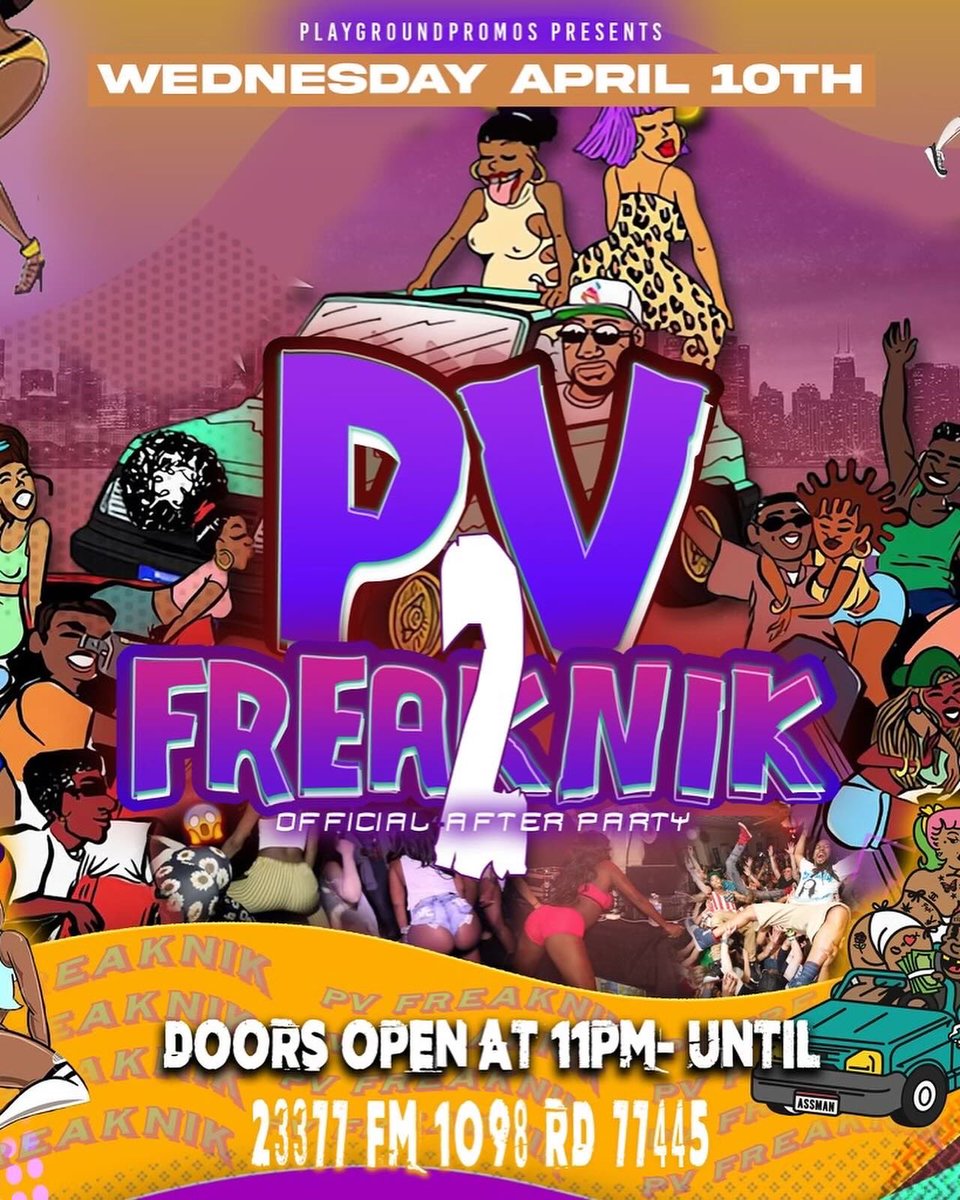 Clarkeboyrylo's tweet photo. #pvspringfest2k24 lineup 🤝🏾
This Saturday (3/30) #PvProjectXTheRave 😵💫🎸
Sunday- #PvKaravan 🏛️🚗
Wednesday- #PvFreaknik3 🫣
Friday- #PvDrunkOlympics3 🏃🏾🏆 https://t.co/c7Zvmag6pD