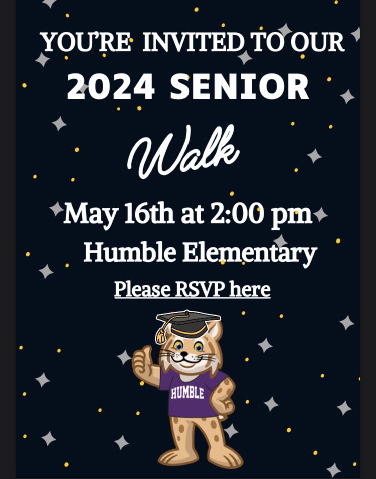 To all of our former Wildcats that are graduating this year!!! We would ❤️ to see you at our Senior Walk! Bring your cap and gown! Hope to see you all soon!!!! ❤️, Mrs. Robinson