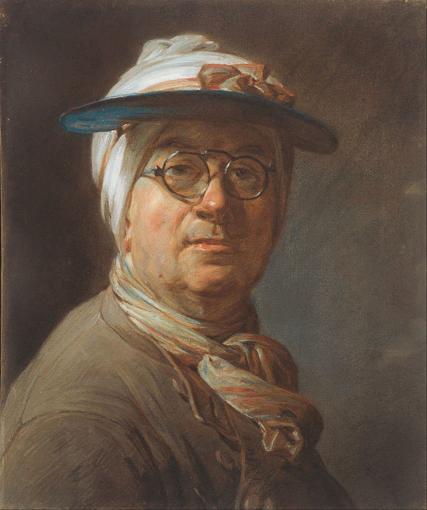 Self portrait, Jean Simeon Chardin, 1775
