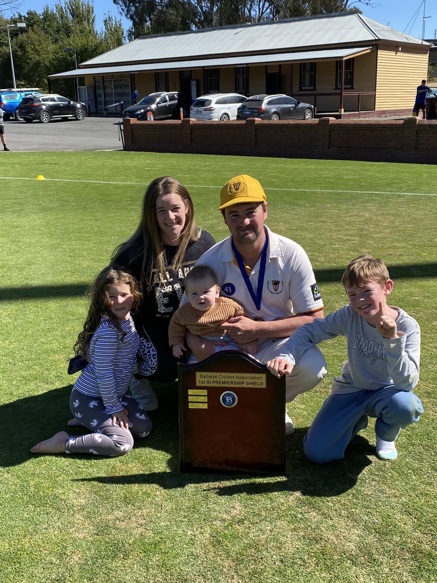 Big congratulations to East Ballarat Cricket club on winning the grand final in the Ballarat Cricket Association.. Sam - a big decision this season to take the jump and what a great decision for your family. awesome friendly family club and great people and players WELL DONE