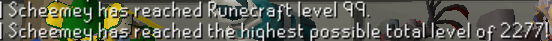 SchemeNow's tweet photo. ya boy is a Max cape haver! 1 year and 5 months after leaving tutorial island! https://t.co/b7qljcuSYy