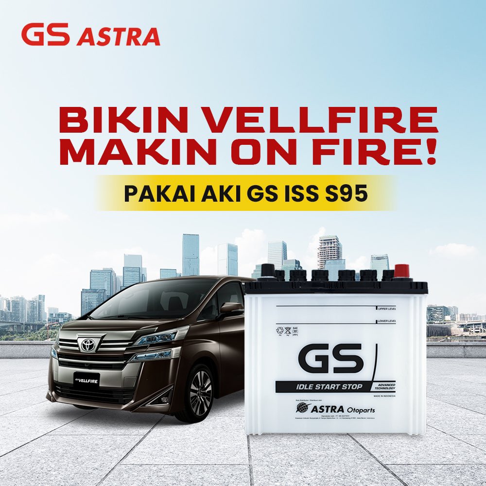 Vellfire jadi cepet nyala!

Karena aki GS ISS S95 bisa nerima energi listrik dengan jumlah yang besar dalam waktu yang singkat.

Beli yang asli di astraotoshop.com, skuy!
  
#GSAstra