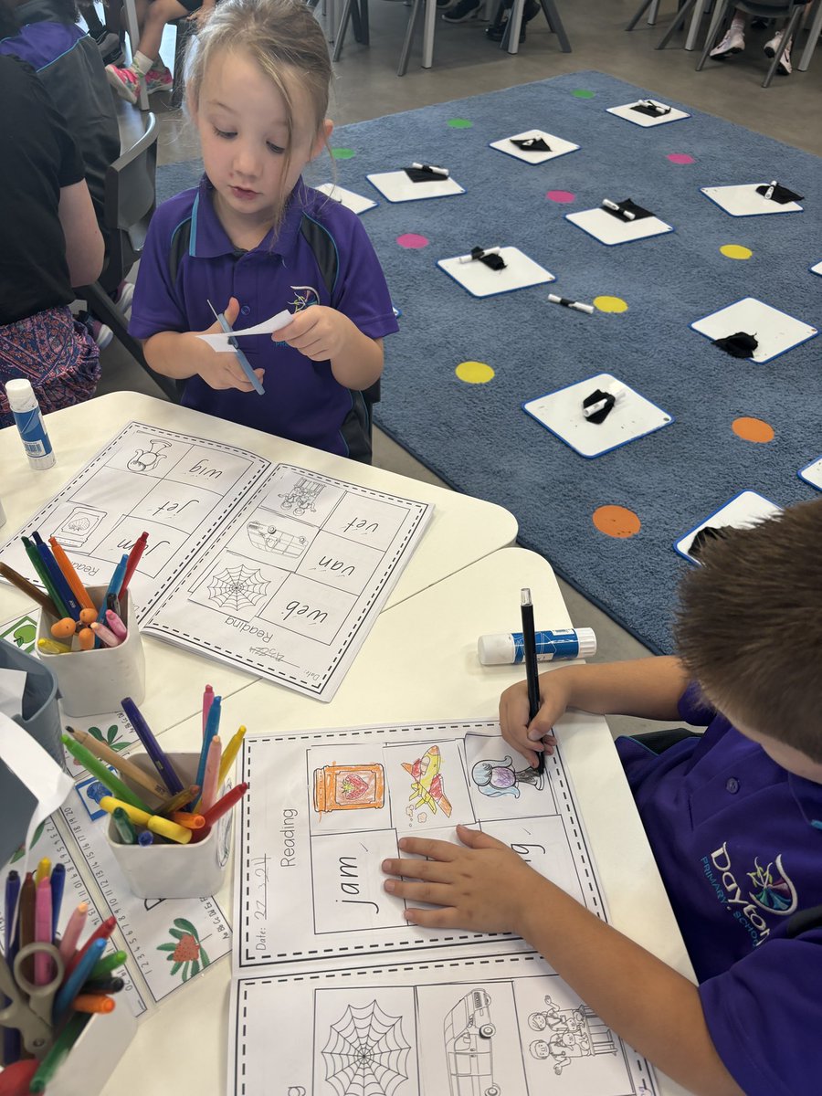 Our @DaytonPS Pre-primary students hard at work on their phonics activities. It’s always such a joy to see them so engaged in learning!