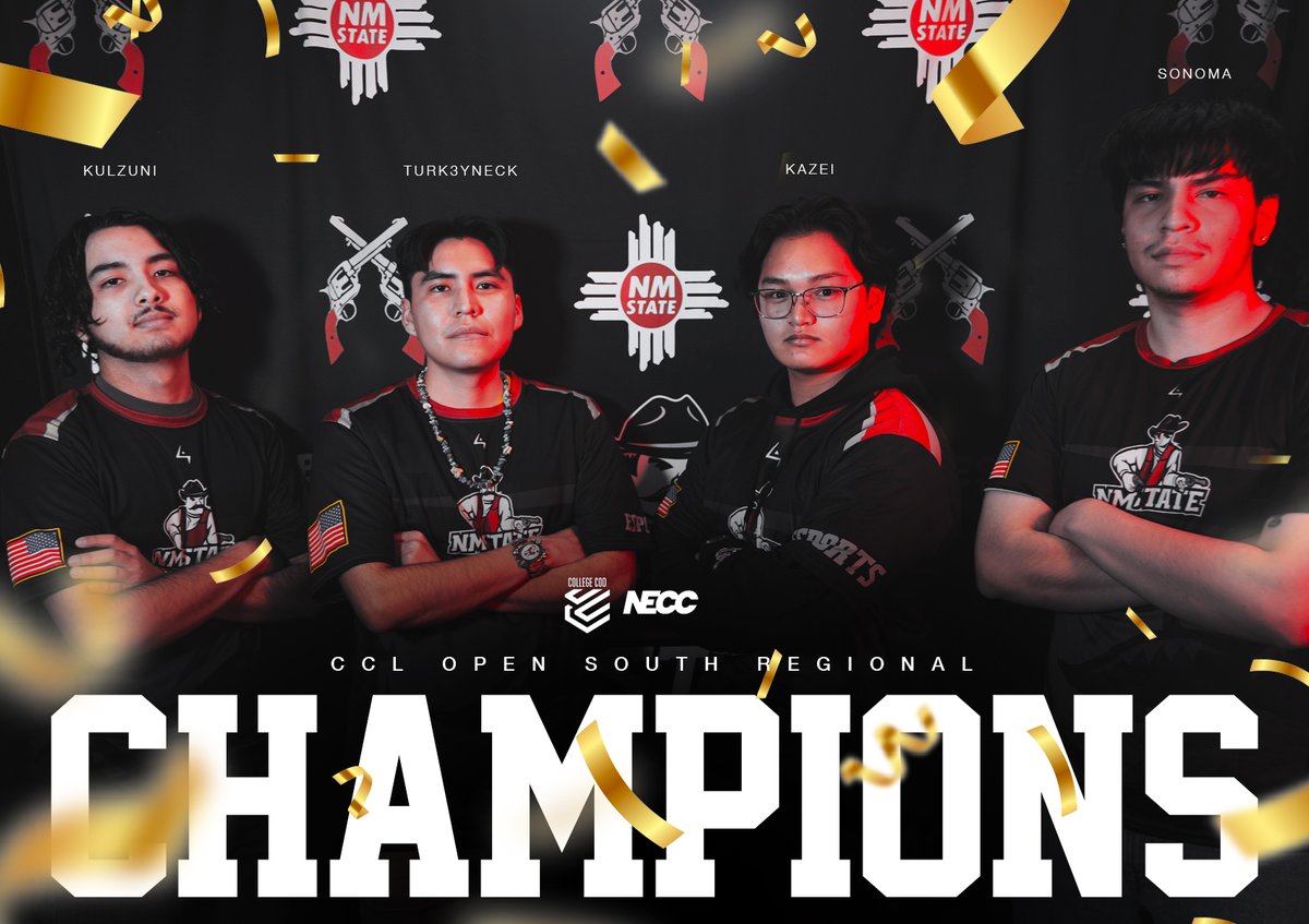 NM State COD (@nmstatecod) on Twitter photo ๐ป๐ฏ๐ฌ ๐บ๐ถ๐ผ๐ป๐ฏ ๐น๐ผ๐ต๐บ ๐ป๐ฏ๐น๐ถ๐ผ๐ฎ๐ฏ ๐ต๐ฌ๐พ ๐ด๐ฌ๐ฟ๐ฐ๐ช๐ถ ๐ฃ๏ธ
NM State Academy takes down <a href="/EsportsatUCF/">Esports at UCF</a> 3-2 to become your <a href="/CollegeCoD/">College CoD</a> Open โ South Region #CHAMPS! ๐
#AggieUp | #CCL2024 | <a href="/NMStateEsports/">NM State Esports</a> ๐ป๐ฏ๐ฌ ๐บ๐ถ๐ผ๐ป๐ฏ ๐น๐ผ๐ต๐บ ๐ป๐ฏ๐น๐ถ๐ผ๐ฎ๐ฏ ๐ต๐ฌ๐พ ๐ด๐ฌ๐ฟ๐ฐ๐ช๐ถ ๐ฃ๏ธ
NM State Academy takes down <a href="/EsportsatUCF/">Esports at UCF</a> 3-2 to become your <a href="/CollegeCoD/">College CoD</a> Open โ South Region #CHAMPS! ๐
#AggieUp | #CCL2024 | <a href="/NMStateEsports/">NM State Esports</a>