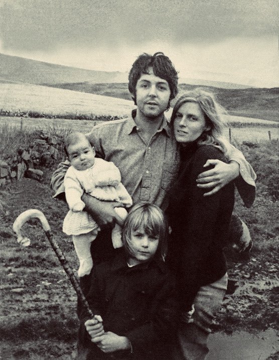 The McCartneys in Kintyre, Scotland (1969)