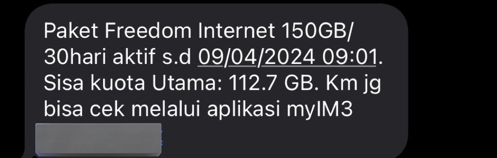idkhowtotrust's tweet photo. @apalujancok @IndosatCare Aku masih 100gb udh 2 hari ini gabisa dipake kak, parah bgtt kecewa sm indosat https://t.co/P4poyX0aff