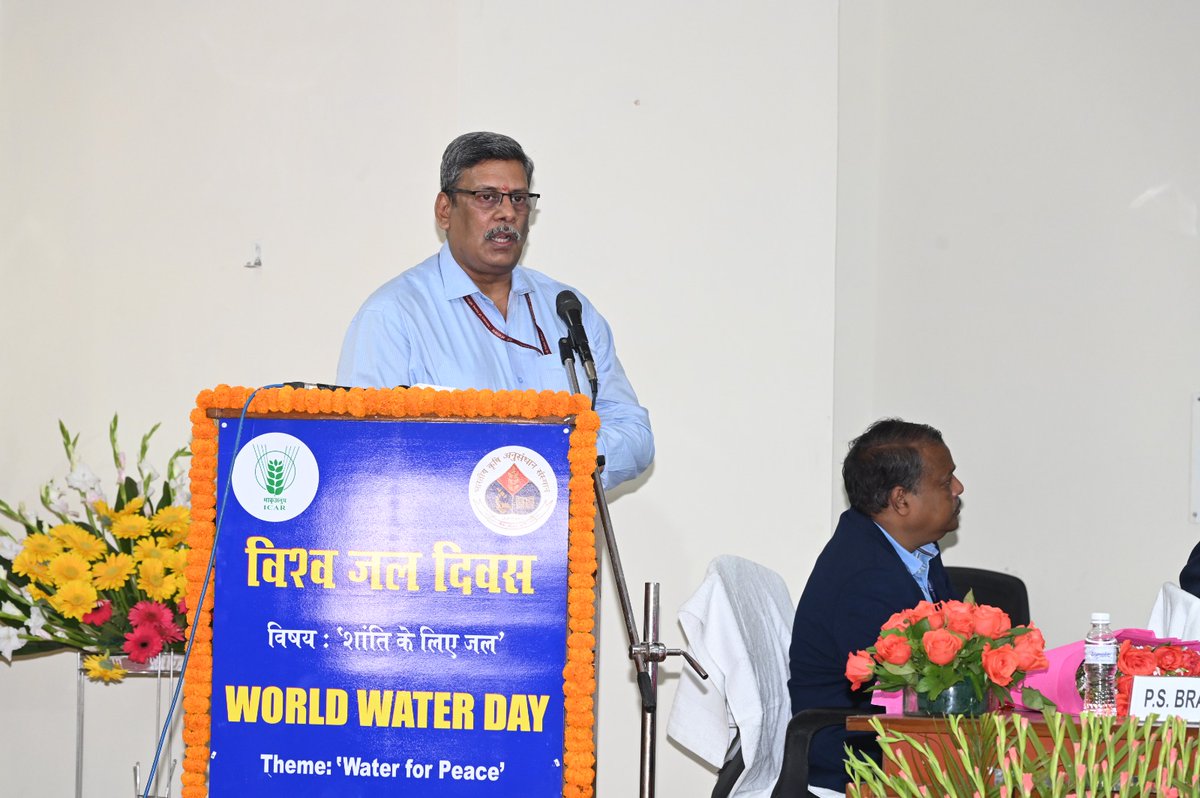 Chairman, CGWB delivered a speech at Water Technology Centre of Indian Agricultural Research Institute, New Delhi. @DoWRRDGR_MoJS