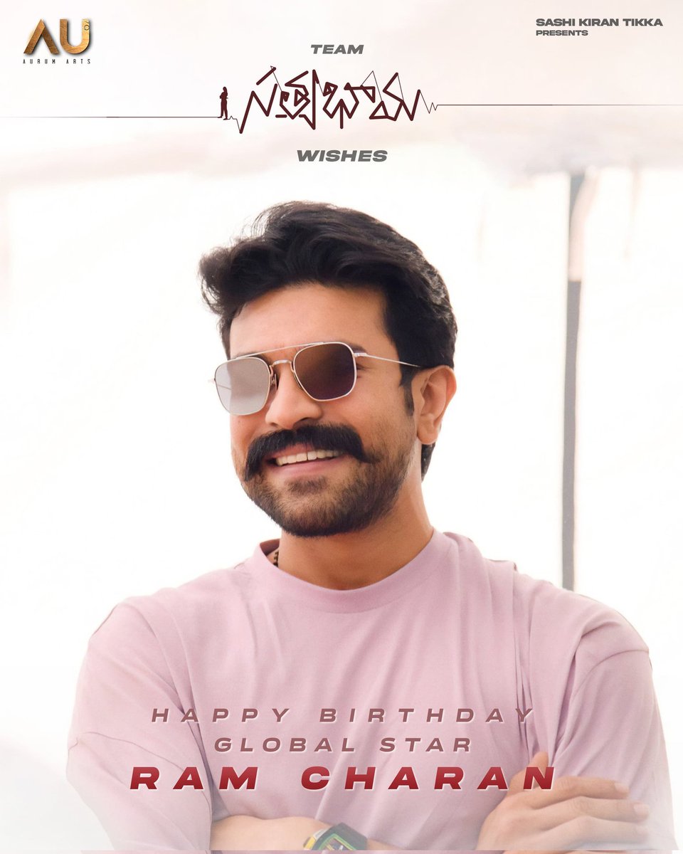 Team #Satyabhama wishes the Global Star @AlwaysRamCharan Garu a very Happy Birthday ❤‍🔥 May you have a great year ahead with everything you deserve and wish for ✨ @MSKajalAggarwal @Naveenc212 @sumanchikkala @sashitikka @SriCharanpakala @bobytikka @kalyankodati…