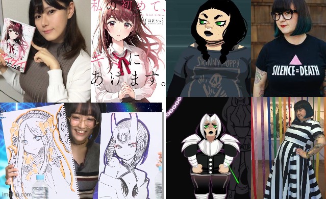 Asian Female Artists vs Western Female comics. I wonder where's the difference 🤔