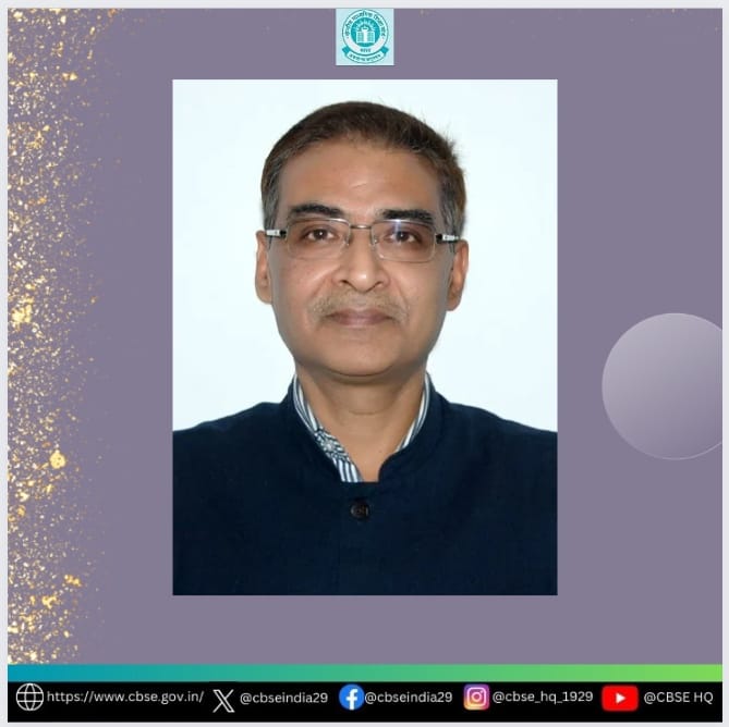 Warm welcome to Shri Rahul Singh, IAS on assuming the charge of the new Chairperson of CBSE. Shri Singh has an illustrious academic and professional background coupled with a rich and varied experience in service matters, vigilance, administration, IT and several other domains.