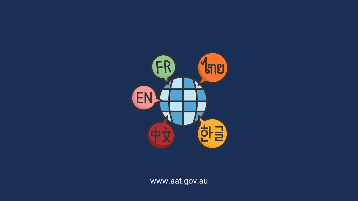 Tomorrow is the UN’s Chinese Language Day. AAT 信息视频有提供中文语言。#中文 – Embrace the day and check out our videos that are translated into Mandarin! aat.gov.au/resources/info…
