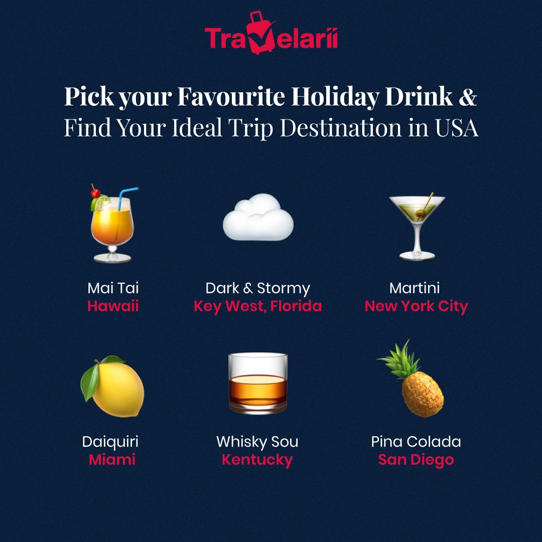 Drinks & destinations, the perfect pair! 🤝

Let your holiday beverage unlock your U.S. travel dream. 🇺🇸
-
-
#travel #travelgram #explore #holidaydrinks #holidayvibes #festivefun #TravelInspo #Travelarii