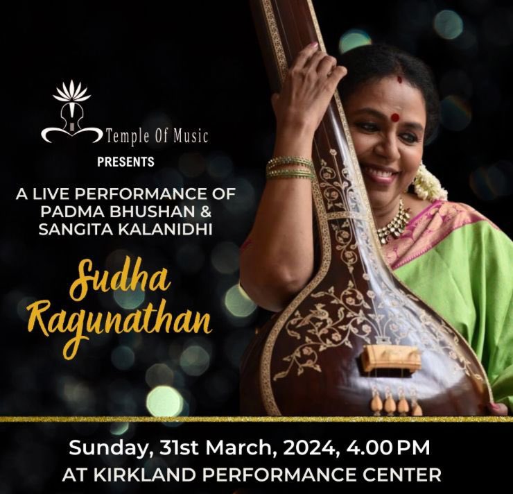 The next in the Spring Tour USA series! #sudharaghunathan #sudharagunathan #carnaticmusic #sudharagunathanmusic #sudharagunathanconcertschedule #sudharagunathanlive