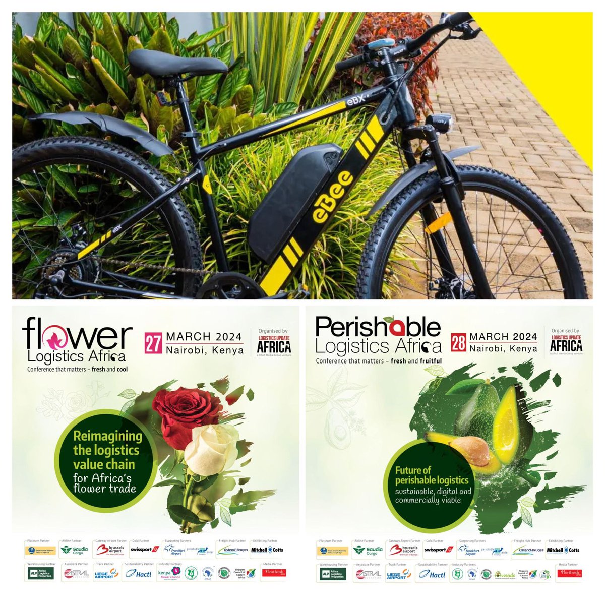 🌺🚛 Calling all flower and perishable growers and shippers! 🌿🚚

🎉 Exciting news alert! 🎉 we're thrilled to announce an exclusive opportunity just for you: the chance to win an incredible #eBeeBike - #ElectricBicycle Built for #Africa!

#fla #pla #nairobi #luckydraw