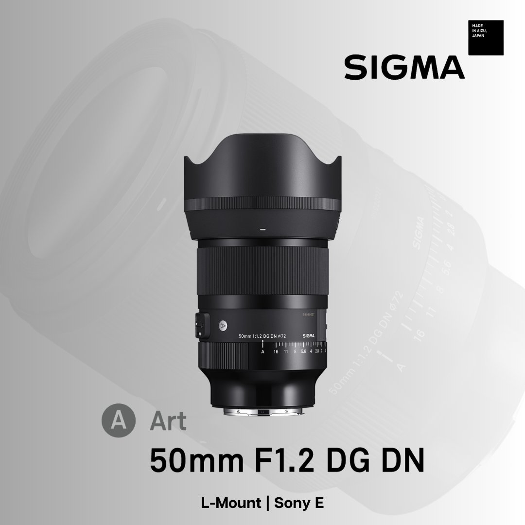 Introducing the SIGMA 50mm F1.2 DG DN | Art lens: compact, ultra-fast, and meticulously crafted for full-frame mirrorless cameras. It stands as the brightest in SIGMA's 50mm lineup, ensuring unmatched optical excellence. #SIGMAPhotoIndia #SIGMA50mmF12Art #SIGMAArt