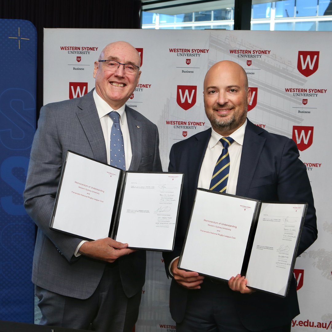 We are excited to solidify our enduring partnership with the Parramatta Eels through the signing of a Memorandum of Understanding. This collaboration underscores our shared commitment to community engagement, education, and research. Through student internships, joint programs,