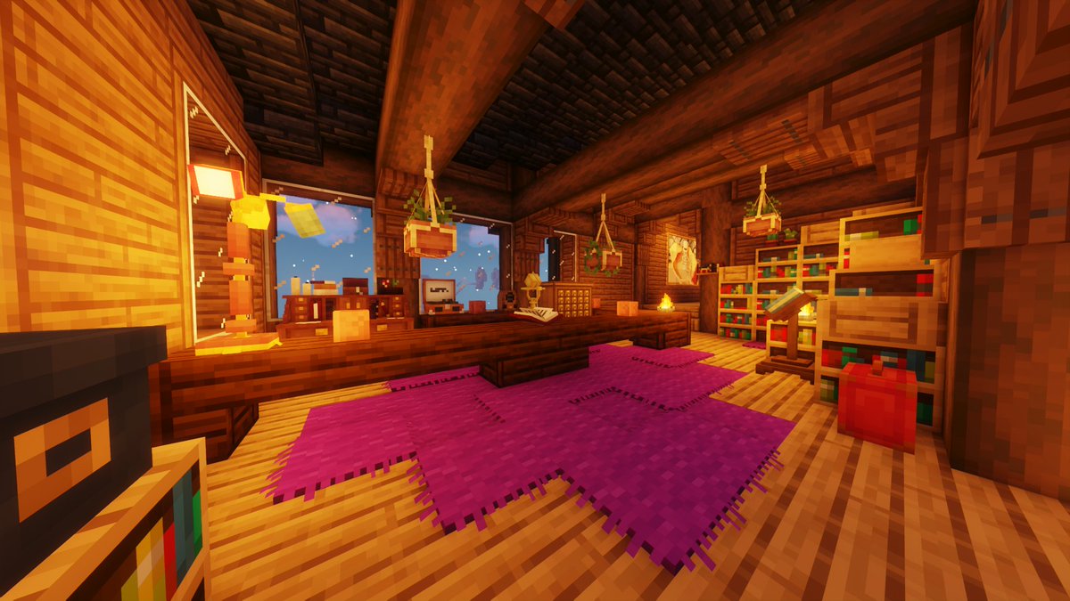 So I've been working on something for <a href="/CreatureCampSMP/">CreatureCamp SMP</a> and I literally just am so in love with this area its crazy! I had to show it to twitter and get your opinons bc OML its so cozy and has such a vibe to it