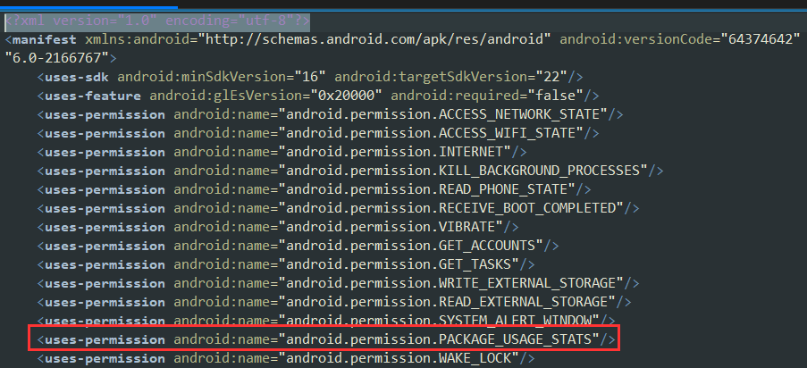 PACKAGE_USAGE_STATS