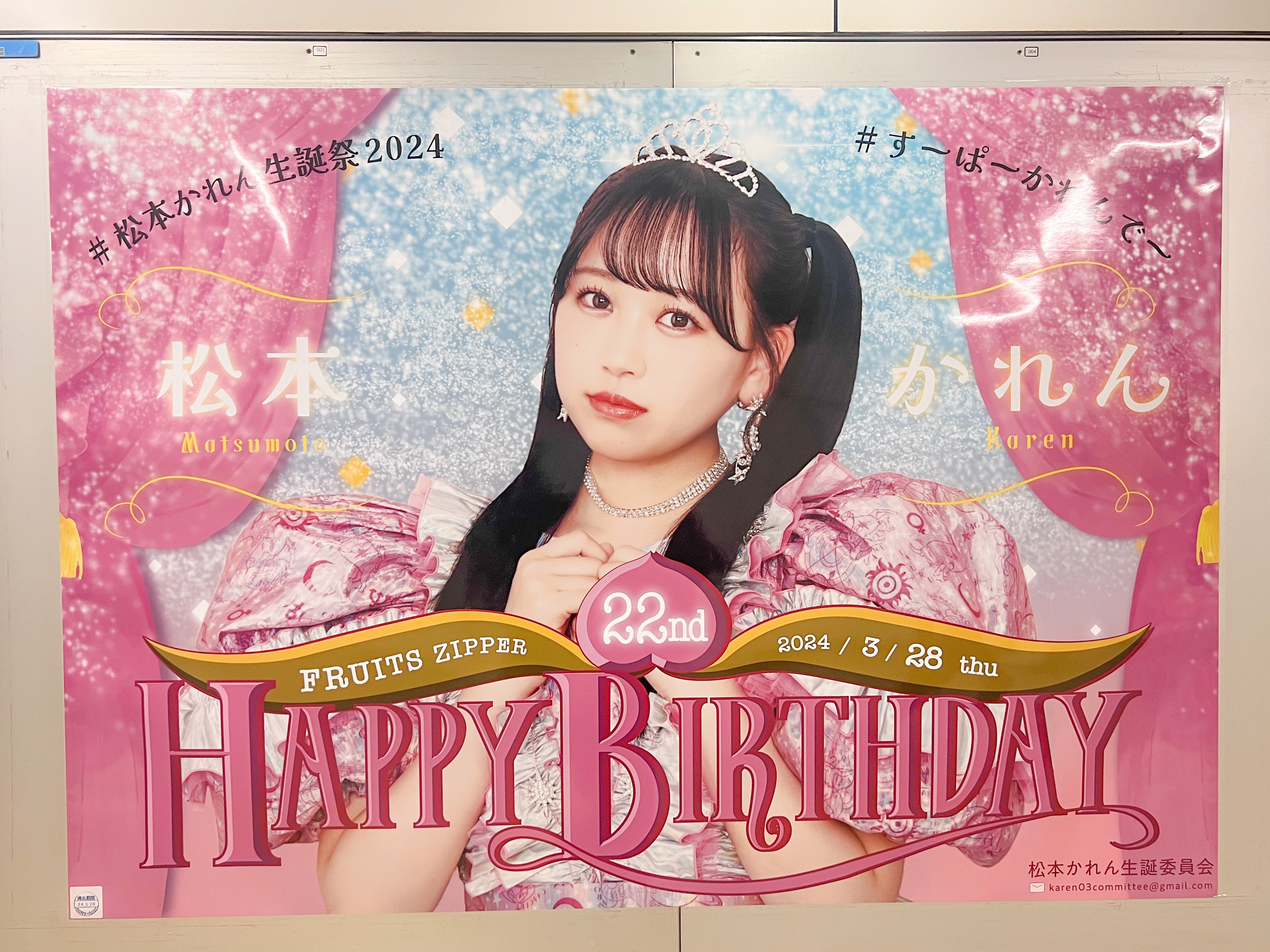 松本かれん生誕記念キャップ 松本かれん 生誕記念 キャップ FRUITS ZIPPER