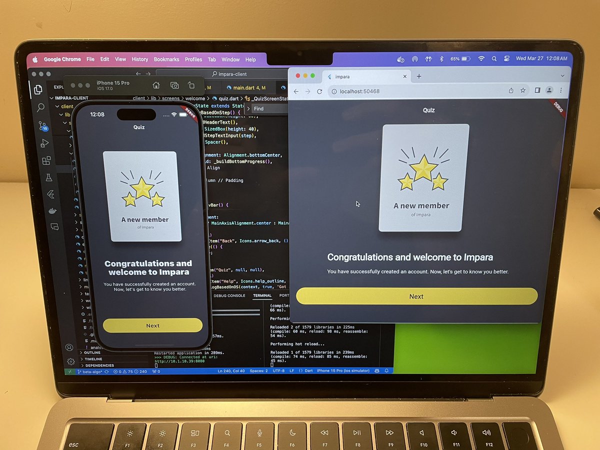 Working on responsiveness for <a href="/LearnWithImpara/">Impara</a>.

Should I get a second monitor? 😅