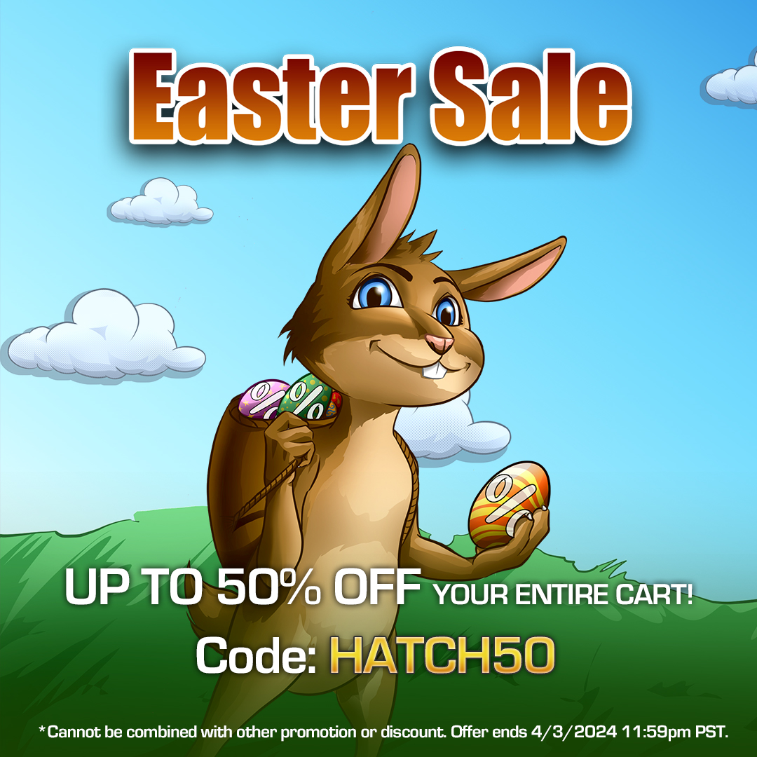 Happy Easter! 🥕🐇 Save up to 50% off your entire cart! wildtangent.com/?dp=wildgames&…
Use code: HATCH50 at checkout. 🐣 Happy Gaming!