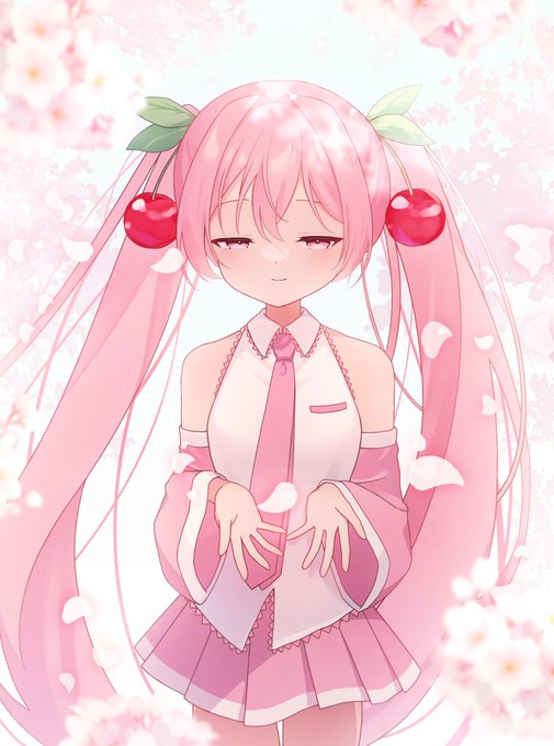 「sakura miku flower」Fan Art(Latest)