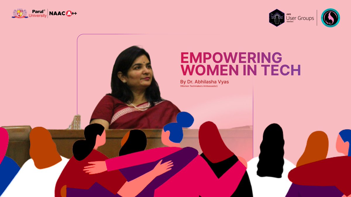 Curious to learn more about empowering women in tech? Join us on 29th March at @ParulUniversity for an enlightening session by Abhilasha Rakesh Vyas, Let's celebrate #InternationalWomenDay & support gender equality in tech industry. Link to entry : lnkd.in/dmvQN97h