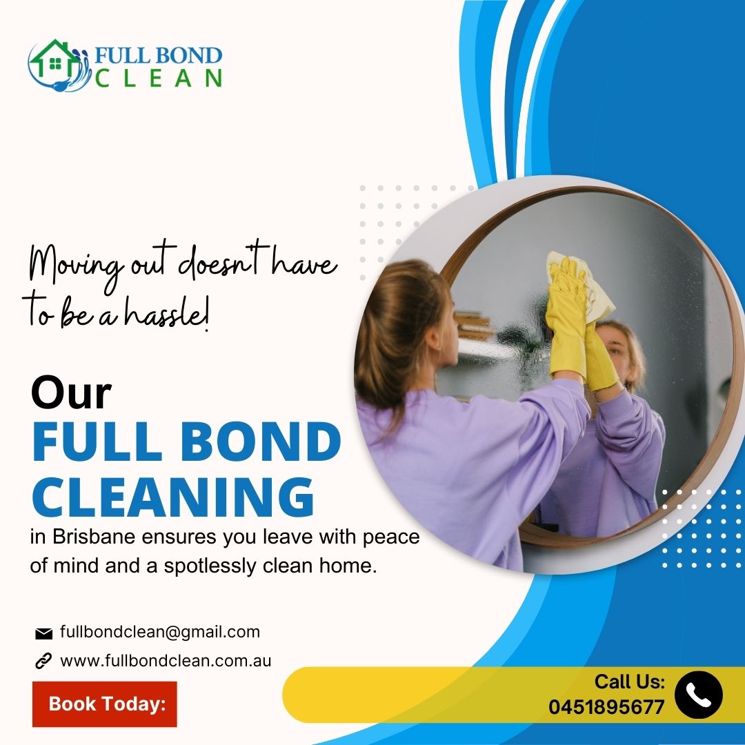 Moving out doesn't have to be a hassle! Our Full Bond Cleaning in Brisbane ensures you leave with peace of mind and a spotlessly clean home.

.
.
#fullbondclean #HassleFreeMoving #brisbaneservices #brisbanehomes #australia #BondCleaning #cleaningcompany #bondrefund