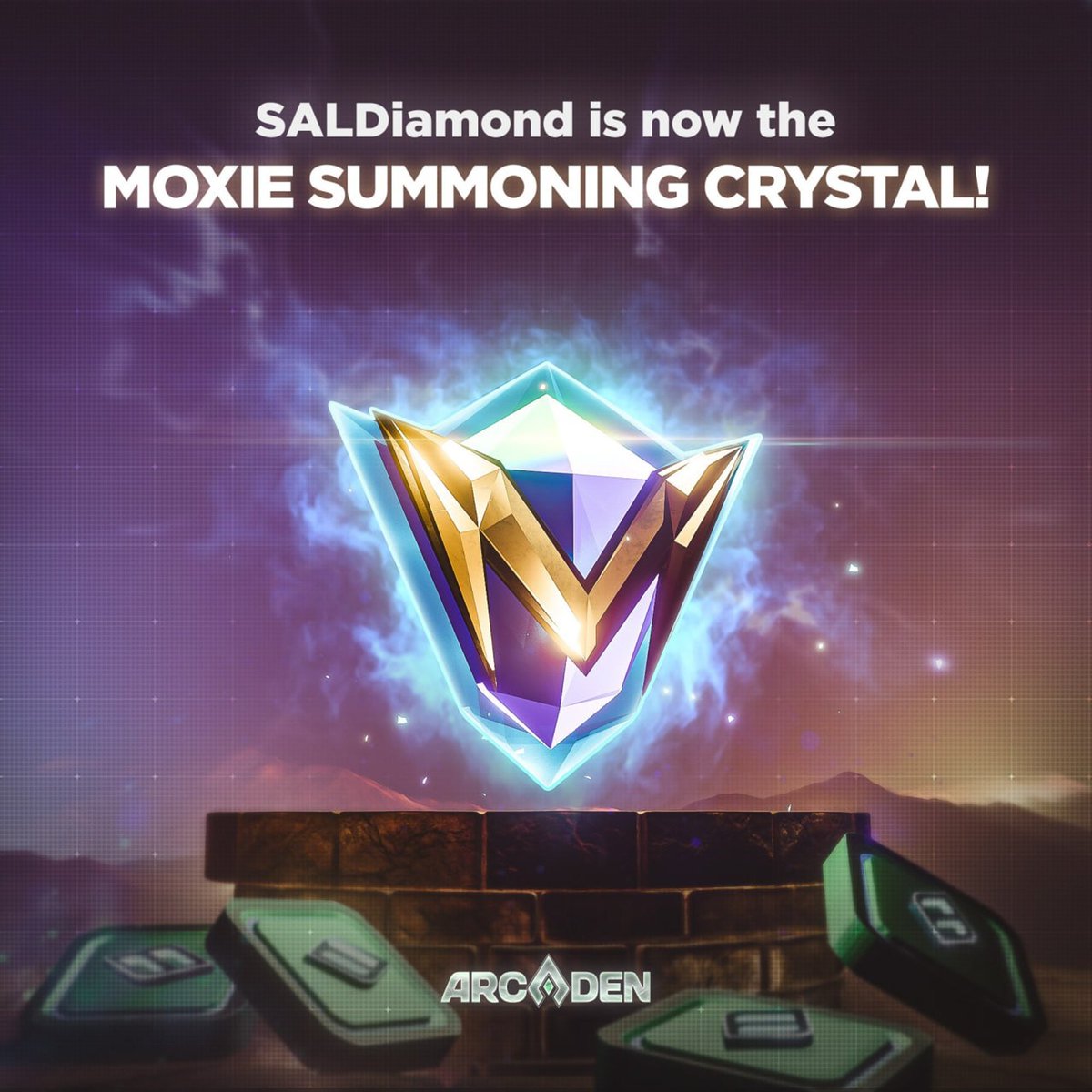 1/ SALDiamond Holders (and Holders to be) wait no longer! As the Quest feature on Arcaden is soon to be released, the Moxies are getting ready to rumble!

Our team has upgraded our existing SALDiamond contract and has been re-released as the Moxie Summoning Crystal (MSC)!

🧵👇