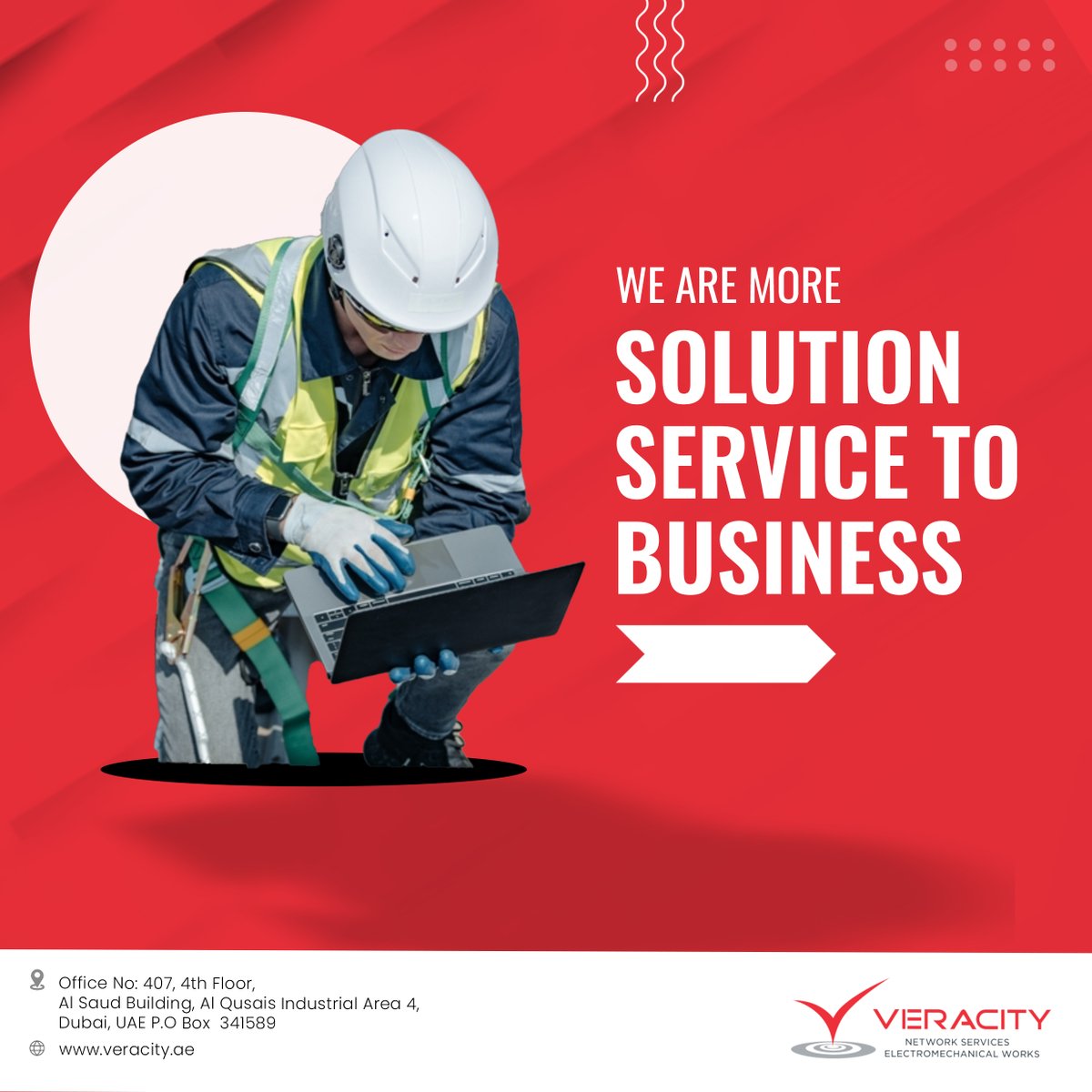 VeracityLLC's tweet image. we are solution service to business 
#specialized #system #intergrators #ELV #contractor #construction #securitysystem #ICT #AVSystem #electromechanical #engineering #electrical #electronics #uae #design #power #robotics #engineer #publicvenues #defense #government