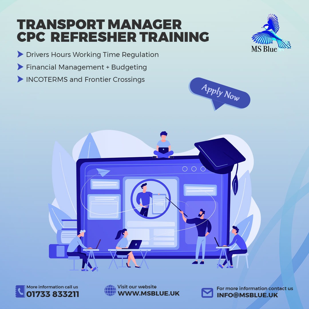 msblue_official's tweet image. 👉Transport Manager CPC Refresher Training
😎2 Days Course👇
msblue.uk/transport-mana…
#CPC #TMCPC #TMCPCRefresher
#TransportTrainings #TransportUK #transportation #transportmanagerscpc