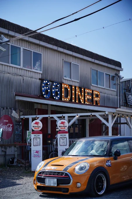 デートに行ってきました今回おじゃましたのは豊田市の66DINERさんテラスでしたらワンちゃんOK 