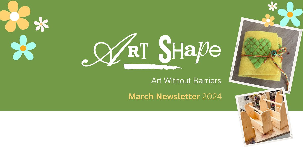 Our March newsletter is now available for you to read. Every month, we put together a newsletter to keep up to date with everything Art Shape. You can find all our newsletters over on our website: artshape.co.uk/pages/news
