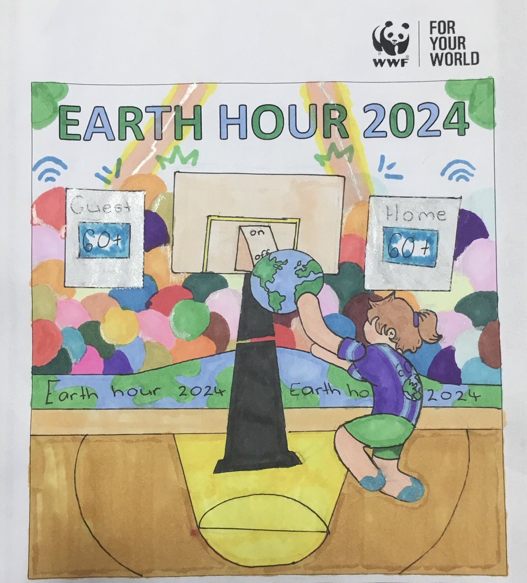 Congratulations to Tammie (10G) on her brilliant winning entry in our Year 10 Earth Hour poster competition. 🥇👏 @earthhour  @wwf_uk @ThornhillDerry